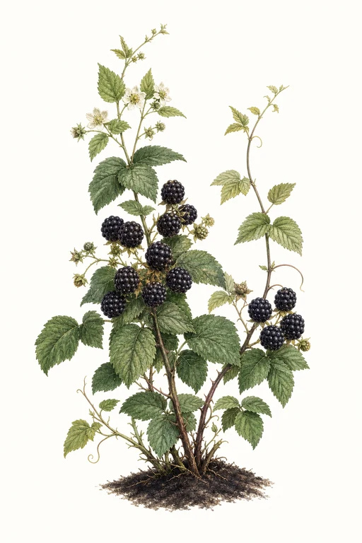 Botanical illustration of Black Hawk
