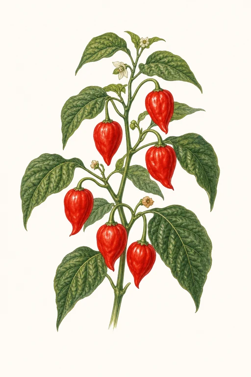 Botanical illustration of Caribbean Red