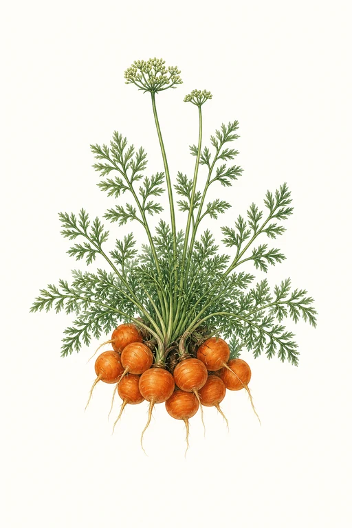 Botanical illustration of Thumbelina
