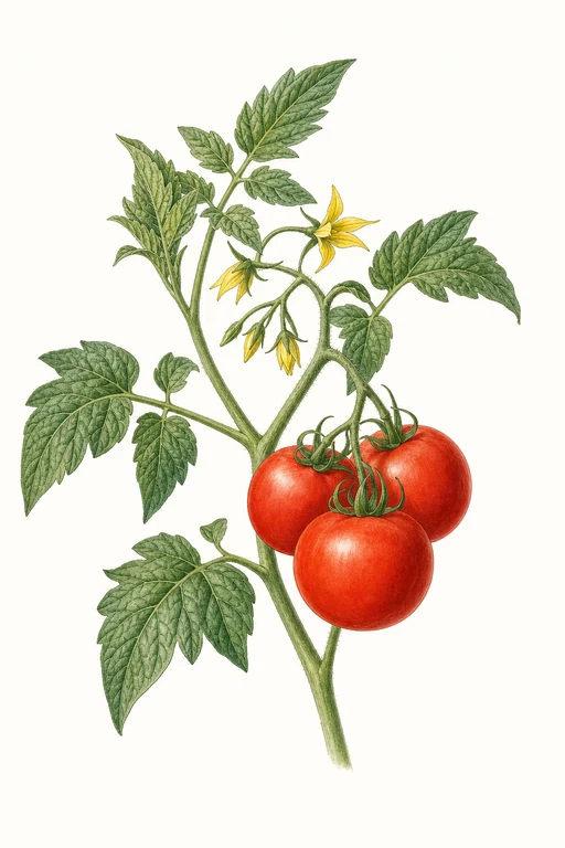 Botanical illustration of Red Express