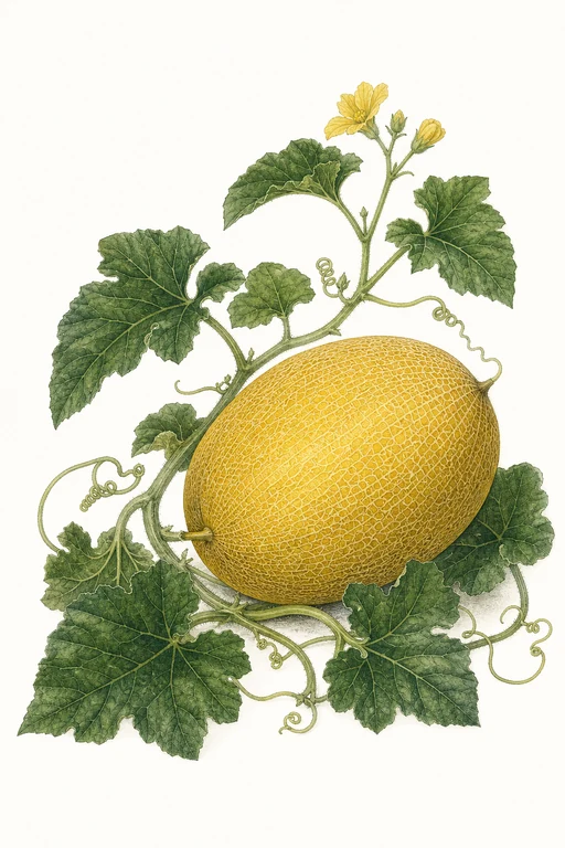 Botanical illustration of Piel de Sapo