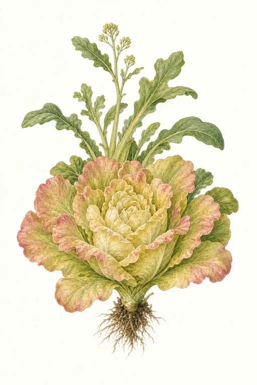 Botanical illustration of Blushed Butter Oak