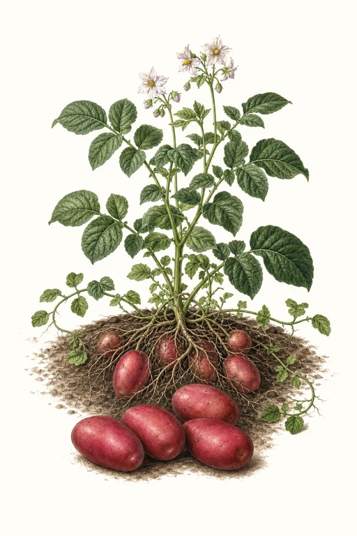 Botanical illustration of Red La Soda