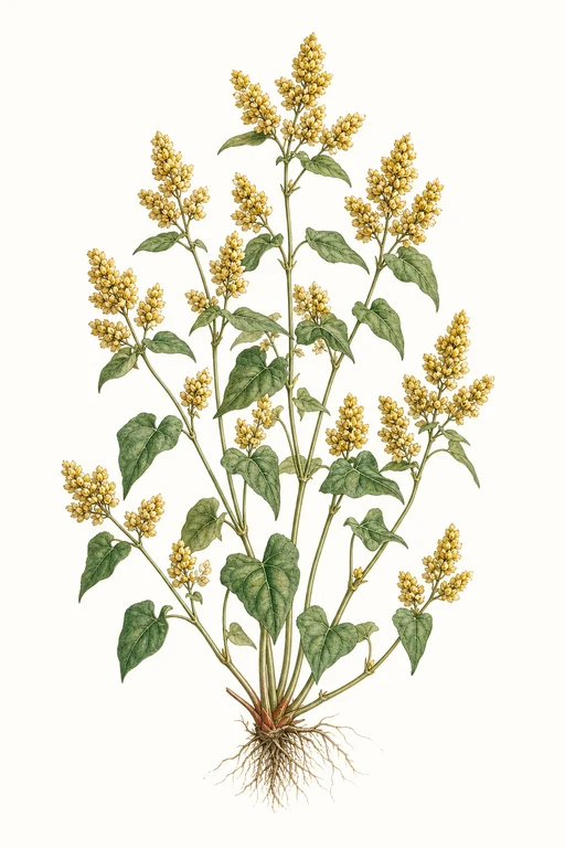 Botanical illustration of Golden Flower