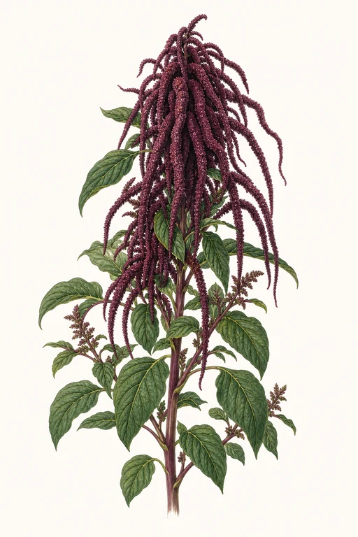 Botanical illustration of Dreadlocks Amaranth