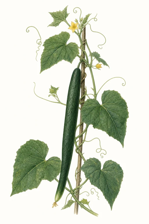 Botanical illustration of Tsurusawa Japanese Climbing