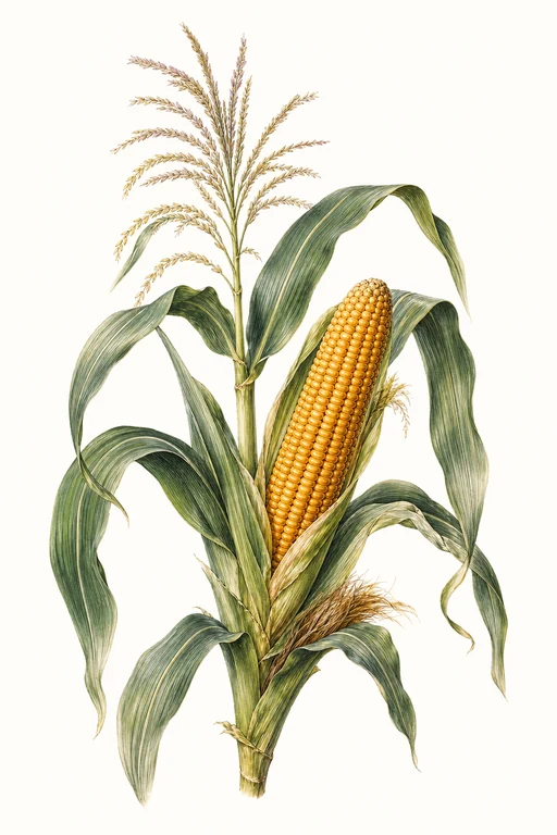Botanical illustration of Hickory King
