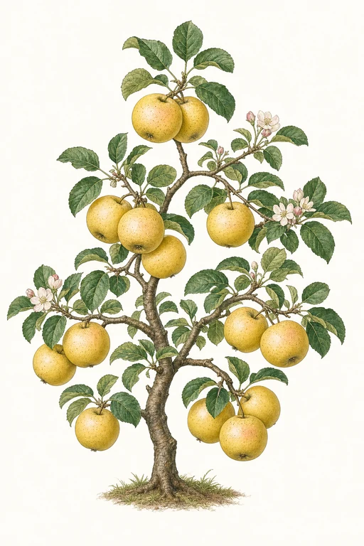 Botanical illustration of Mutsu