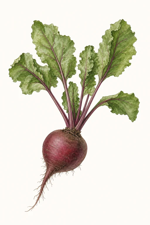 Botanical illustration of Purple Sun
