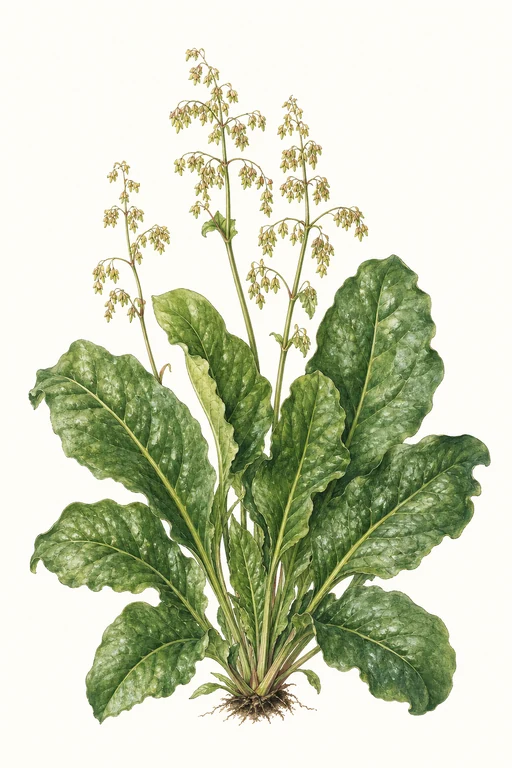 Botanical illustration of Large Leaf French Sorrel