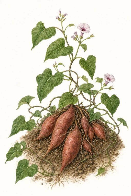 Botanical illustration of Garnet