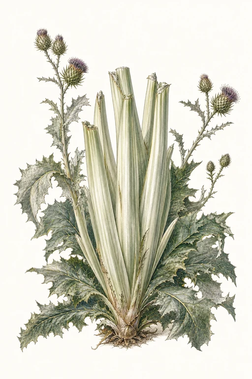 Botanical illustration of Cardoon