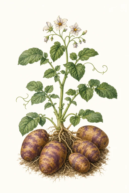 Botanical illustration of Masquerade