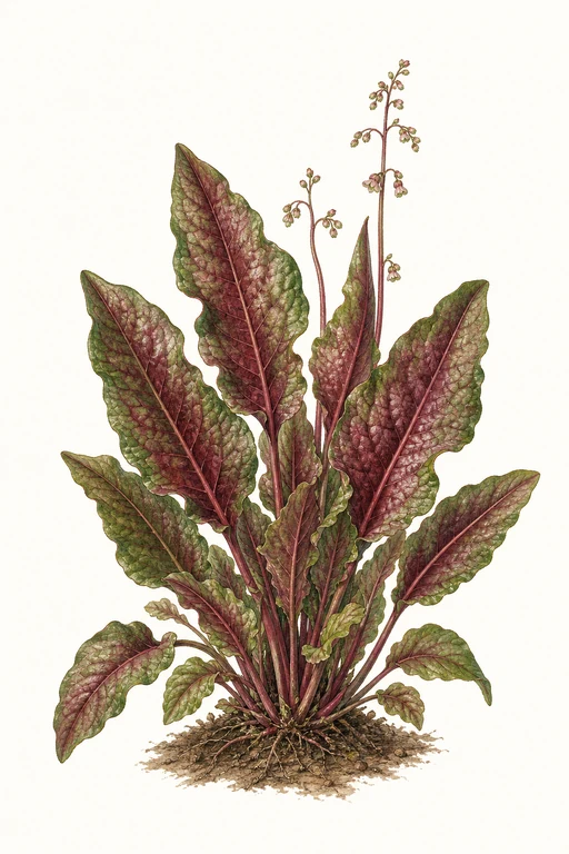 Botanical illustration of Bloody Dock