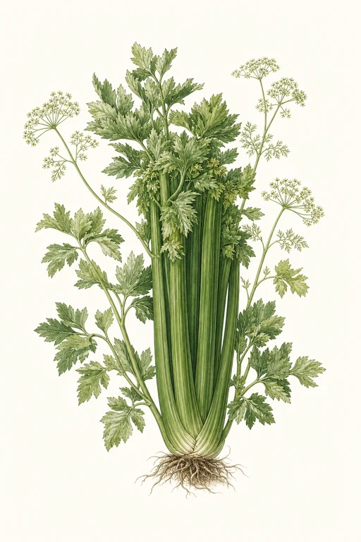 Botanical illustration of Green Sleeves