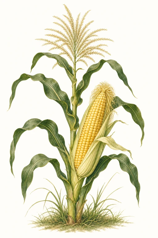 Botanical illustration of Kandy Korn