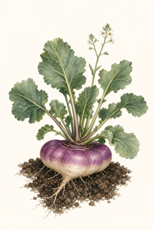Botanical illustration of Purple Crown