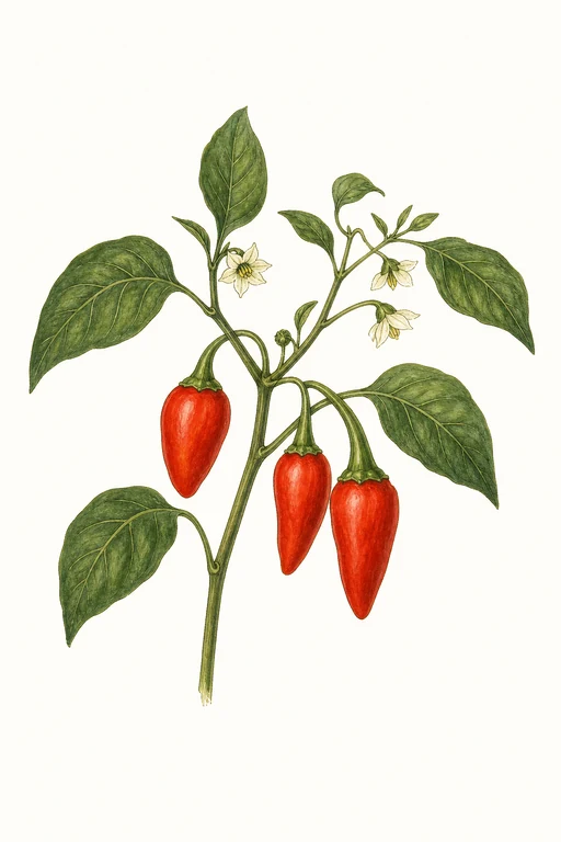 Botanical illustration of Pygmy Torch