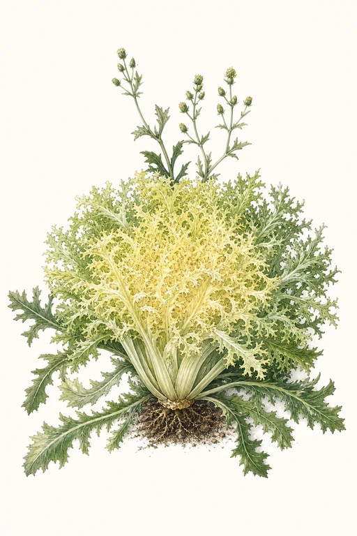 Botanical illustration of Frisee