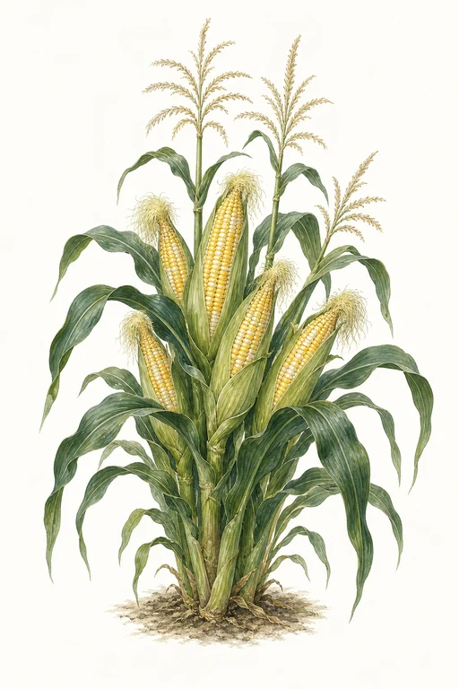 Botanical illustration of Butter and Sugar