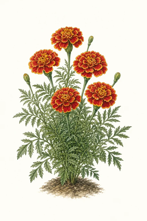 Botanical illustration of Disco Red