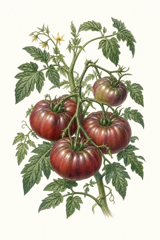 Botanical illustration of Cherokee Purple