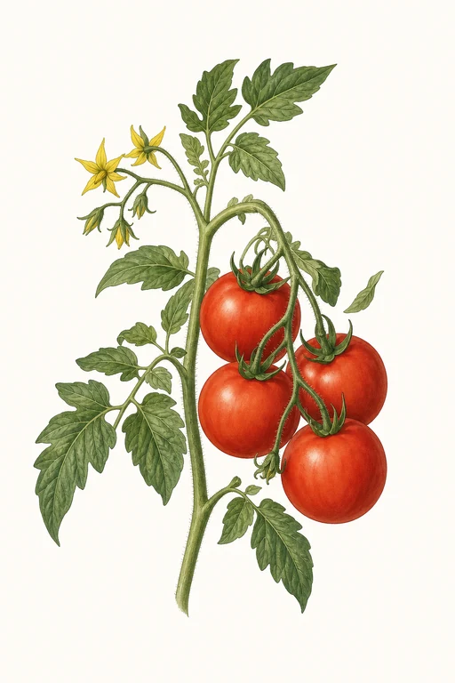 Botanical illustration of Purple of Sicily