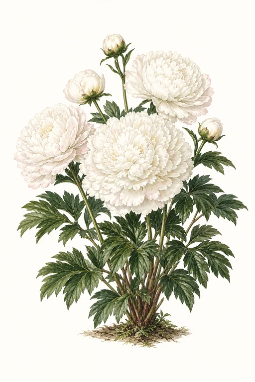 Botanical illustration of Duchesse De Nemours