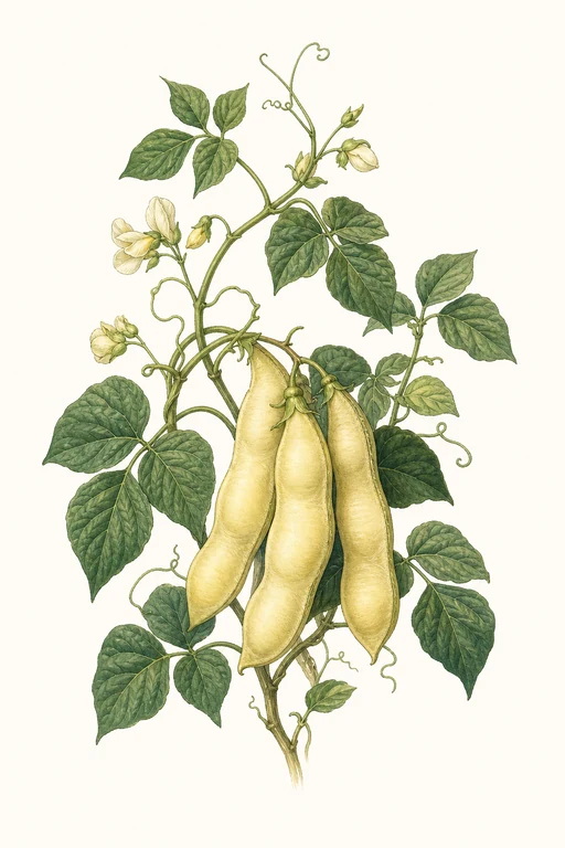 Botanical illustration of Dixie Butterpea