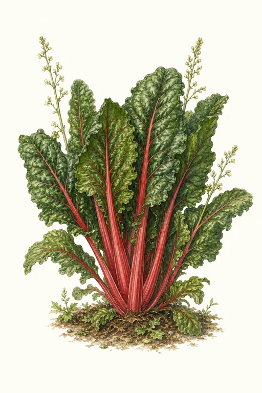 Botanical illustration of Fordhook Giant