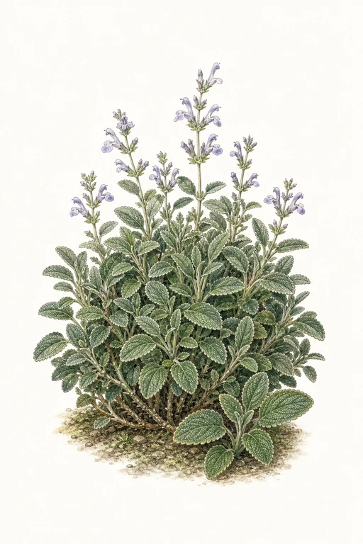 Botanical illustration of Dwarf Garden Sage