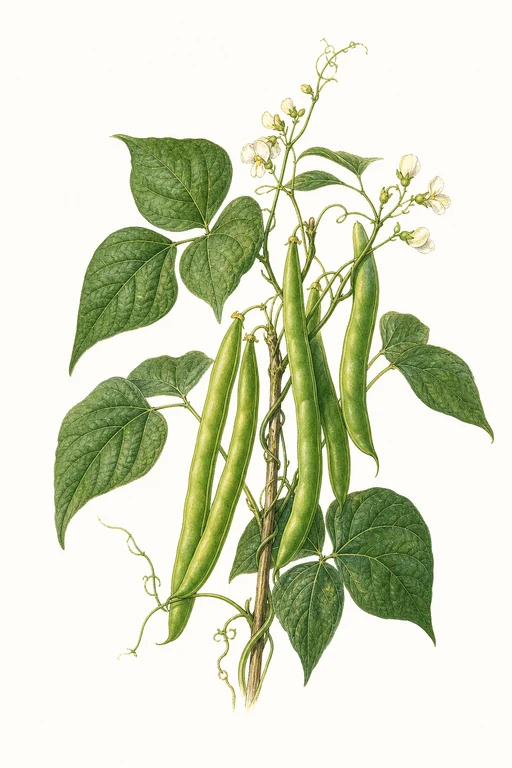 Botanical illustration of Kentucky Wonder