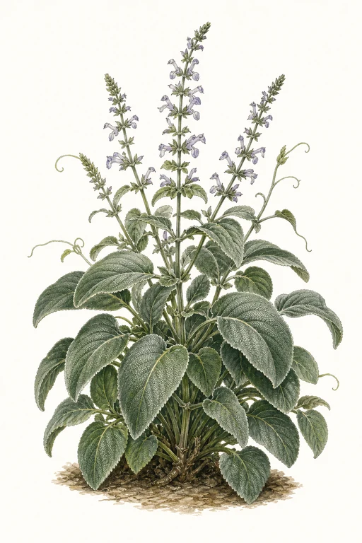 Botanical illustration of Dalmatian