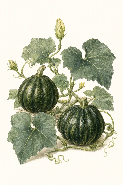 Botanical illustration of Table Queen
