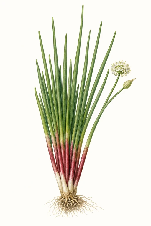 Botanical illustration of Red Stem