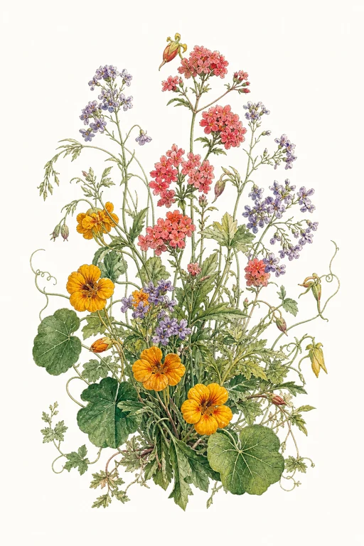 Botanical illustration of Insectary Mix