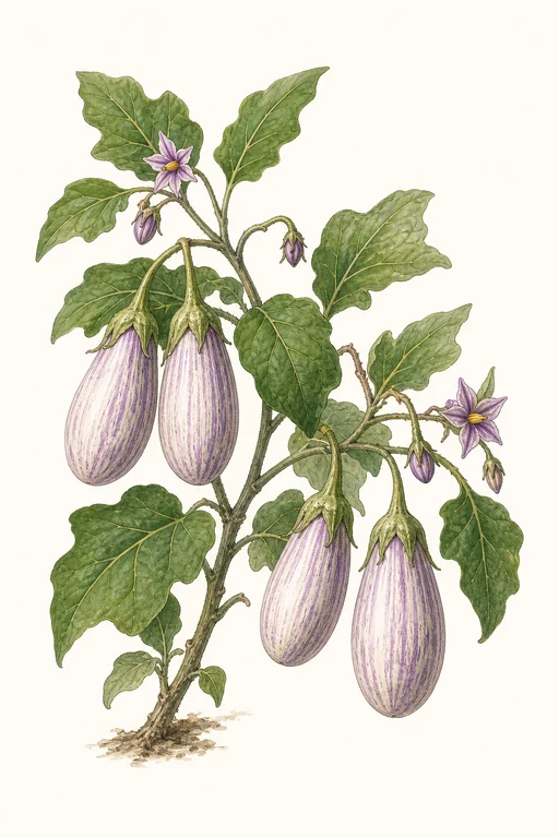 Botanical illustration of Pale Purple