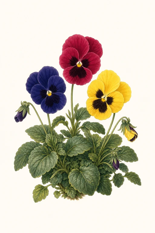 Botanical illustration of Delta Pure Colors