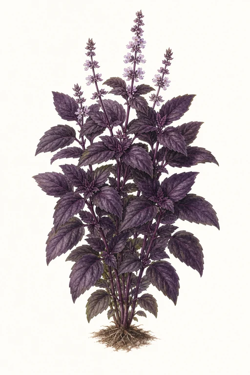 Botanical illustration of Osmin Purple