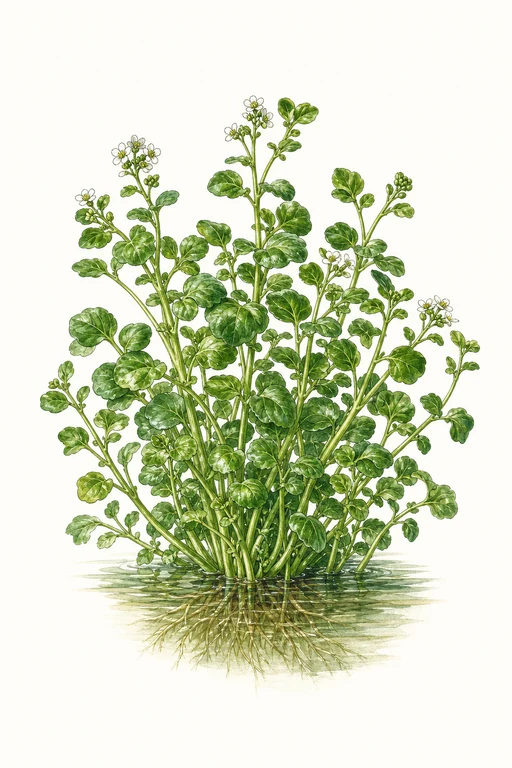 Botanical illustration of True