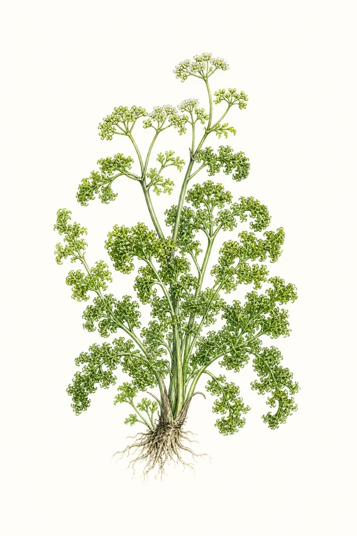 Botanical illustration of French Fine Curled