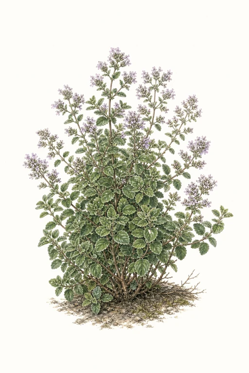 Botanical illustration of Greek Oregano