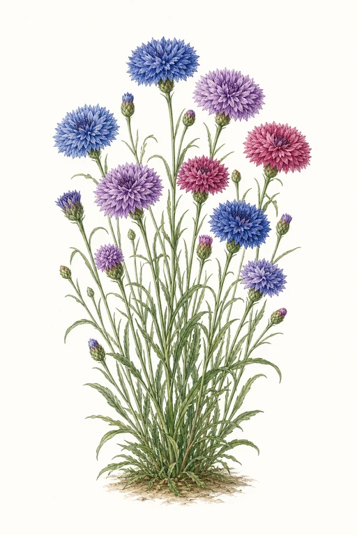 Botanical illustration of Tall Double Mix