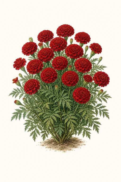 Botanical illustration of Bonanza Red