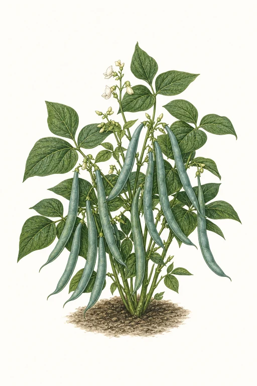 Botanical illustration of Blue Lake FM-1K
