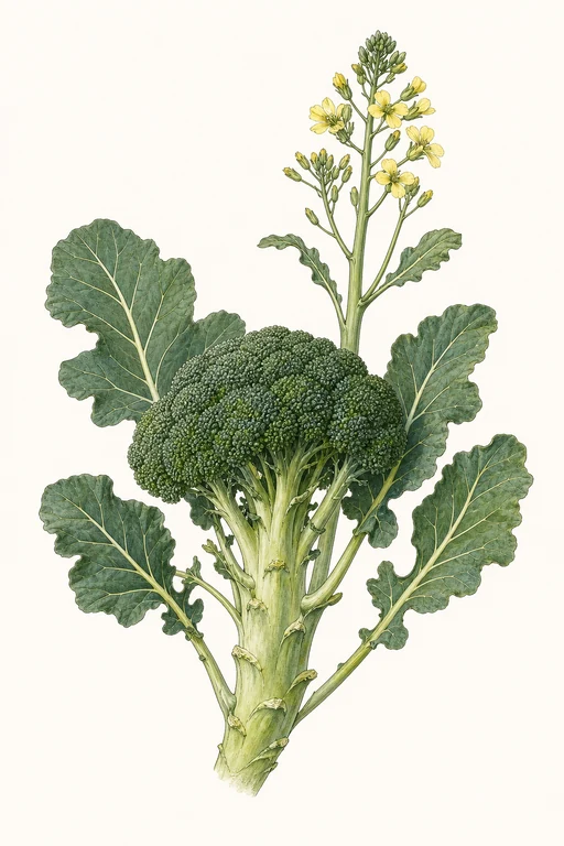 Botanical illustration of Red Acre