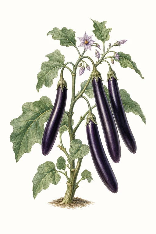 Botanical illustration of Violetta Lunga