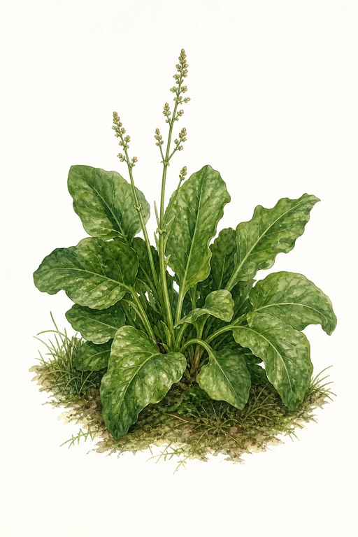 Botanical illustration of Broad Leaf Sorrel