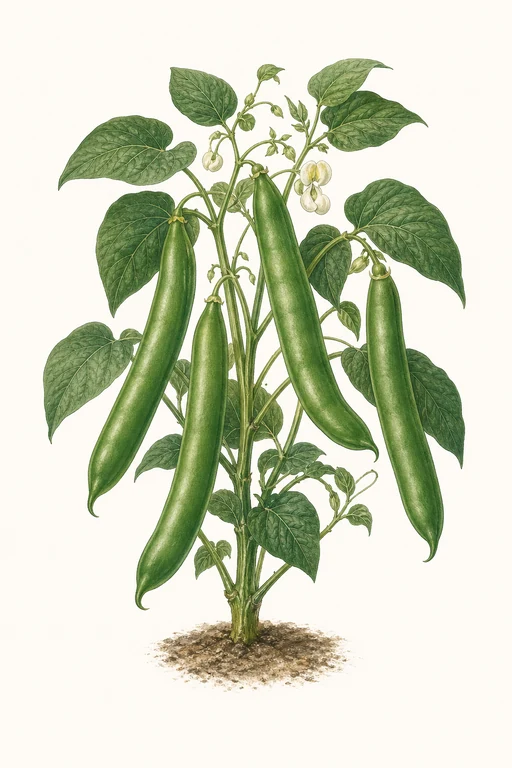 Botanical illustration of Romano Bush