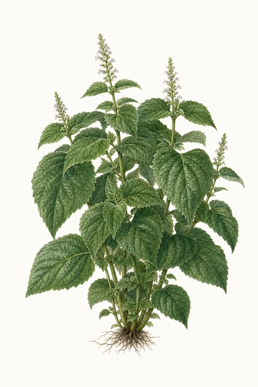 Botanical illustration of Perilla Green